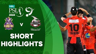 Short Highlights  Quetta Gladiators vs Lahore Qalandars  Match 28  HBL PSL 9  M1Z2U [upl. by Annaujat]