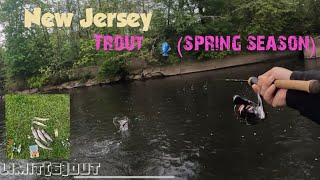 Trout fishing in New Jersey Get your Limit NOW  Wacky worms amp eggs [upl. by Thrift]