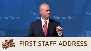 Kevin Roberts First Address to The Heritage Foundation [upl. by Flower]