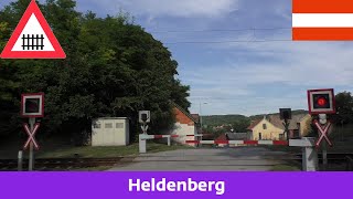 Železniční přejezdBahnübergang Heldenberg A  1492023 [upl. by Becki]