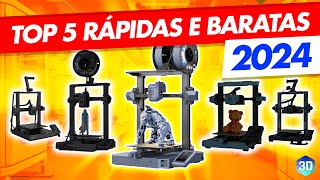 Top 5 Impressoras 3D RÁPIDAS E BARATAS para comprar em 2024 [upl. by Aholla]