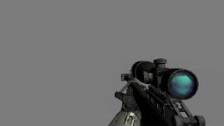 CoD4 Barrett M82 50 cal Sniper Rifle animations [upl. by Aigroeg]