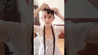 Regency hairstyle using ringlet hairpieces [upl. by Esinej]