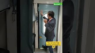 how to lock doors help copassengers indianrailways shortsvideo [upl. by Anuait36]