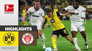 Pauli Fights BVB Wins  Borussia Dortmund  FC St Pauli 21  Highlights  MD 7 – Bundesliga 2425 [upl. by Ronal340]