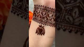 Simple mehendi design  wrist mehendi shorts mehndi youtubeshorts ytshorts mehndidesign henna [upl. by Zaremski]