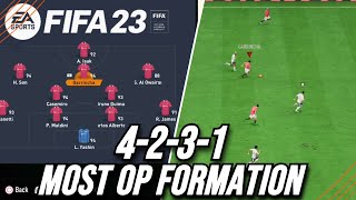 THE BEST FORMATION Best 4231 Custom Tactics FIFA 23 [upl. by Yelnahs]