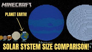 Minecraft Solar System Size Comparison [upl. by Mag]