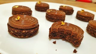 petits gateaux chocolat 🍫 noisettes 🌰  حلوى شوكولا بندق [upl. by Hannan621]