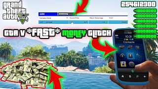 GTA V  FAST Unlimited Money Glitch 2024 XBOX PC PS4 PS5 [upl. by Ponton]