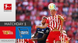 Union Berlin  Hertha Berlin 31  Highlights  Matchday 1 – Bundesliga 202223 [upl. by Nnaharas]