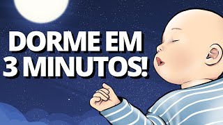 INCRÍVEL MÚSICA QUE FAZ BEBÊ DORMIR EM 3 MINUTOS  Canção de Ninar Ruído Branco Recém Nascido [upl. by Netneuq]