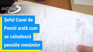 Șeful Casei de Pensii arată cum se calculează pensiile românilor [upl. by Anawyt]