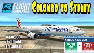 RFS  Real Flight Simulator Colombo to Sydney Full FlightA330SriLankanFullHDRealRout [upl. by Etteinotna661]