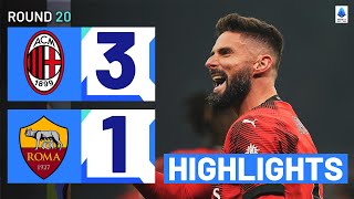 MILANROMA 31  HIGHLIGHTS  Incredible win for the Rossoneri in thriller  Serie A 202324 [upl. by Sung799]