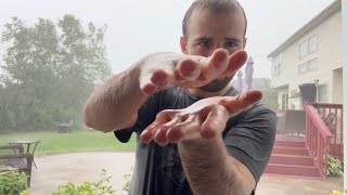 ASMR Abstract Hand Movements in the Rain [upl. by Einavoj]