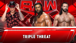 Baron Corbin Vs Roman Reigns Vs Drew McIntyre  Triple Threat  WWE2K23 [upl. by Atile65]