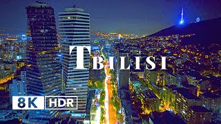 Tbilisi Georgia in 8K HDR 10 BIT ULTRA HD Drone Video 60 FPS [upl. by Anielram357]