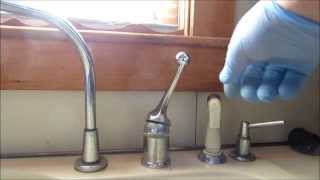 delta faucet repair leaks fixed under handle plumbing tips [upl. by Adni]