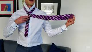 How to tie a Windsor Knot [upl. by Gnouhp]