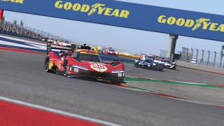 Le Mans Ultimate Ferrari 499P  Virtual meets Reality at COTA [upl. by Roland]