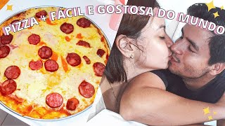 A PIZZA MAIS FÁCIL DO MUNDO QUE TAMBÉM DÁ PARA FAZER NO MICROONDAS  Vem Kah Cozinhar [upl. by Trah]