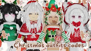 Chrstmas Outfits w codes amp links Berry Avenue amp Bloxburg mikasablox [upl. by Rivard220]