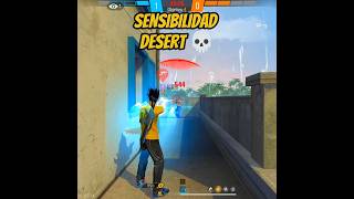 SENSIBILIDAD PARA SER EL MEJOR CON LA DESERT 💀 freefire [upl. by Lerrud526]