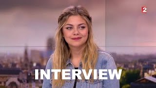 Aprende francés con Louane entrevistada en el noticiero de France2 [upl. by Aneerak34]