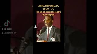 Noires mémoires du Togo N°5 Il est temps de rendre des comptes 14 Oct2024 [upl. by Kareem]