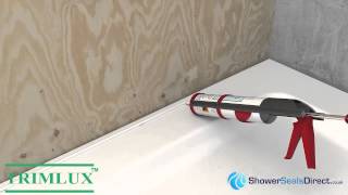 How to seal a Shower with Trimlux Pro Shower Seal [upl. by Atinus]