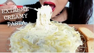 ASMRCREAMY ALFREDO PASTAEATING SOUNDS NO TALKING CREAMY PASTA [upl. by Eimak]