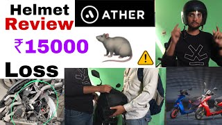 Ather Rizta Electric scooter Helmet review rat wire cutting issue  Jammu ​⁠SamayRainaOfficial [upl. by Yrotciv]