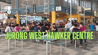 A Quick Tour of Jurong West Hawker Centre  Singapore Street Food [upl. by Ellynad]