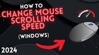 How to SET MOUSE SCROLLING SPEED on WINDOWS [upl. by Ayamat24]