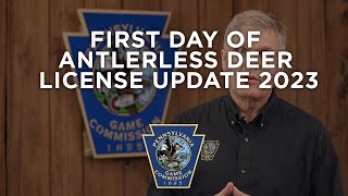 First Day of Antlerless Deer License Update 2023 [upl. by Laeynad229]