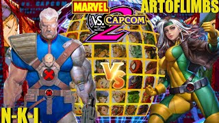 Marvel vs Capcom 2 ARTOFLIMBS vs NKI pt 2 [upl. by Borries153]