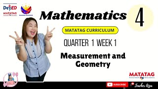 MATATAG Math 4 Quarter 1 Week 1  Measurement and Geometry [upl. by Ttezil]