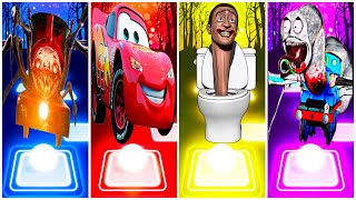 LIGHTNING MCQUEEN 🆚 BUS EATER 🆚 SKIBIDI TOILET 🆚 DIGITAL CIRCUS  TILES HOP EDM RUSH [upl. by Ydnat555]