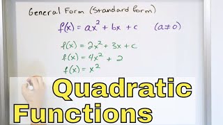 12  Writing Quadratic Functions in Vertex Form  Part 1 Graphing Parabolas [upl. by Flynn]