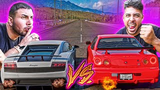 RENATO GARCIA VS LEO DA HORNET  SKYLINE R34 VS LAMBORGHINI [upl. by Cheatham]