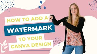 How to Create a watermark in CANVA [upl. by Irok]