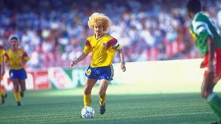 Carlos Valderrama El Pibe Goals amp Skills [upl. by Anoyi]