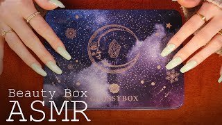 ASMR Glossybox Unboxing 🎧 soft spoken tapping sleepy cardboard sounds [upl. by Nhepets186]