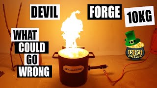 Devil Forge 10KG Furnace Drying Rigidizer Process [upl. by Ennairek]