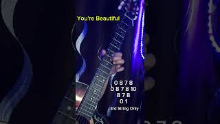 James Blunt  Youre Beautiful Easy Guitar Tutorial [upl. by Stuppy]