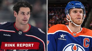 MONDAY NIGHT SHOWDOWN 😤 Blue Jackets Host the Edmonton Oilers at Nationwide Arena  Rink Report [upl. by Neyrb566]