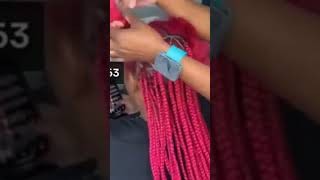 New Challenge 30mins Knotless Triangle Braid tricks hairstyle shorts love braidhair [upl. by Snevets903]