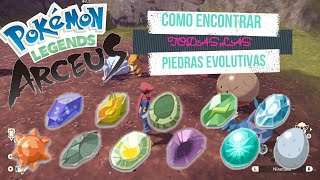 COMO ENCONTRAR Y EVOLUCIONAR POKEMON CON PIEDRAS EVOLUTIVAS LEGEDS ARCEUS [upl. by Sucramaj]