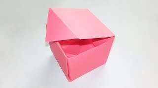 How To Make an Easy Origami Box  Origami Box Tutorial [upl. by Lowry492]